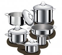 10 Pieces Set Diletta Inox Induction