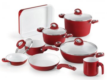 8 Pieces set Ceramic Ok Red Line