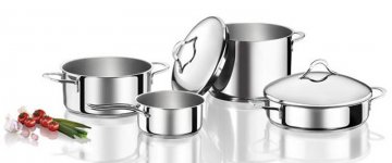 6 Pieces Set Diletta Inox Induction