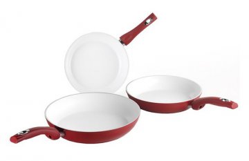 Fry Pan Set Red Line